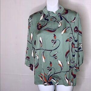 NWOT Second Female green blouse size - 2